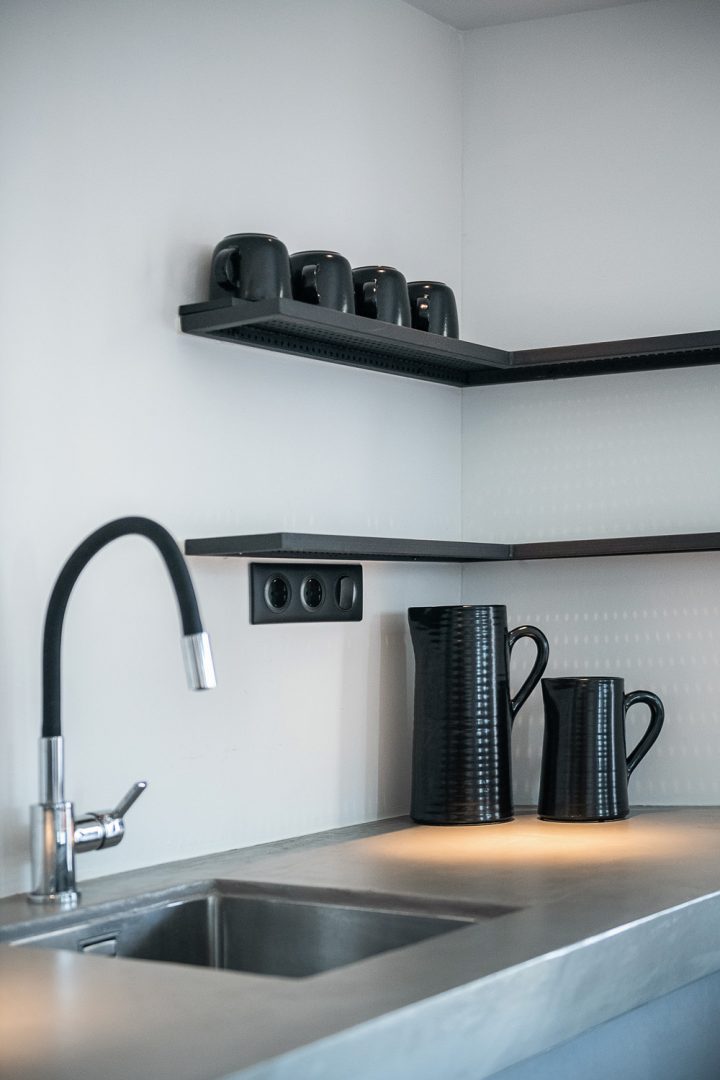 Loft interior , kitchen view