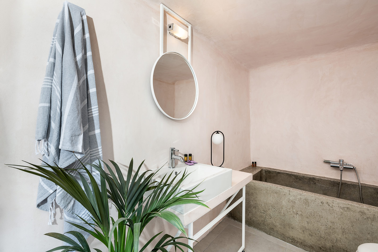 Hotel interior, bathroom view